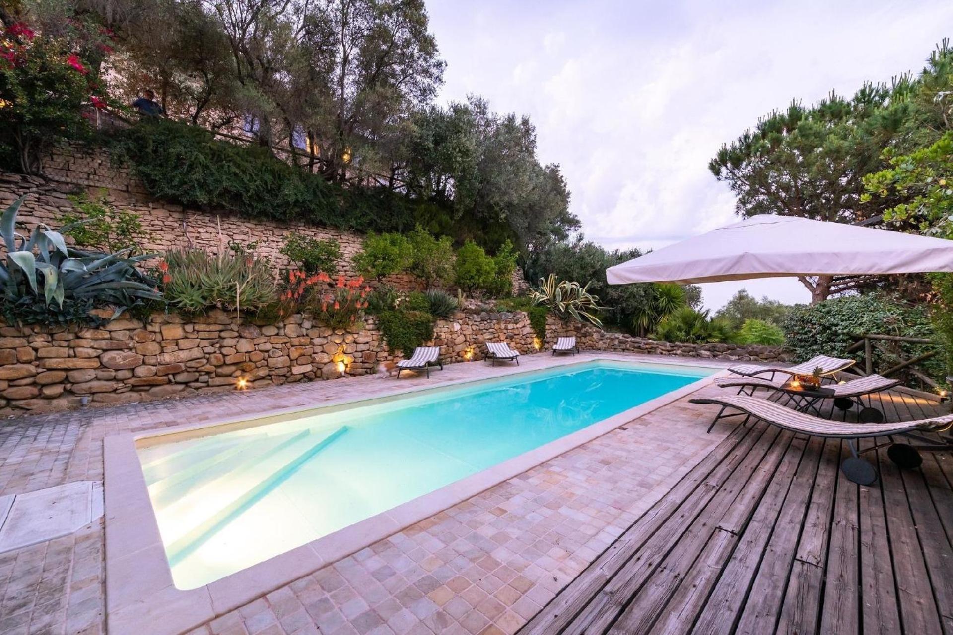 הוילה פרמו Meernahes Ferienhaus Casa Cantagallo Mit Pool מראה חיצוני תמונה